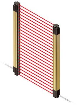 Panasonic-SF4B-H20<V2> null Safety Light Curtains 20mm Pitch 20 Beam PNP/NPN Output 390mm Protective 0.3m to 9m