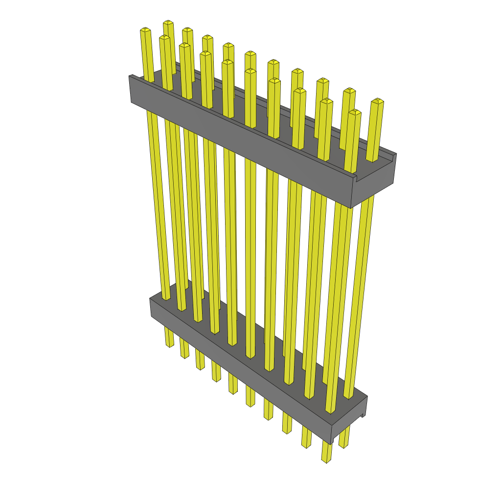 Samtec-ZW-10-14-T-D-1090-170 Steckverbinderleisten und Leiterplattenbuchsen Conn Board Stacker HDR 20 POS 2.54mm Solder ST Top Entry Thru-Hole Bulk