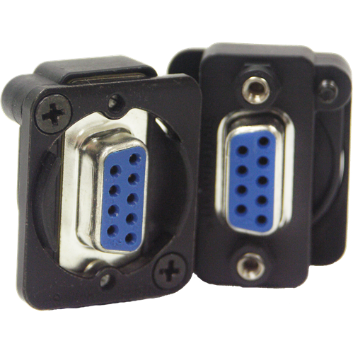 Switchcraft-EHDB9FF Connector D-Subminiature Conn D-Sub Adapter SKT/SKT 9/9 POS ST 1 Port Bag