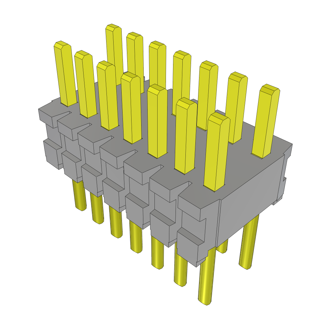 Samtec-TMS-107-02-T-D Connector Headers and PCB Receptacles Conn Unshrouded Header HDR 14 POS 1.27mm Solder ST Top Entry Thru-Hole Bulk