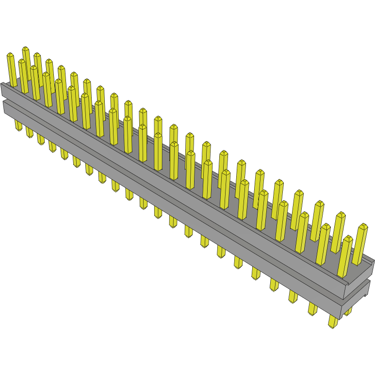 Samtec-TW-22-02-S-D-145-090 Steckverbinderleisten und Leiterplattenbuchsen Conn Board Stacker HDR 44 POS 2mm Solder ST Top Entry Thru-Hole Bulk
