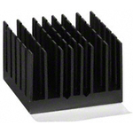 Heat Sink Passive BGA Cross-Cut Adhesive Aluminum 5.3°C/W Black Anodized