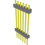 Conn Board Stacker HDR 6 POS 2.54mm Solder ST Top Entry Thru-Hole Bulk