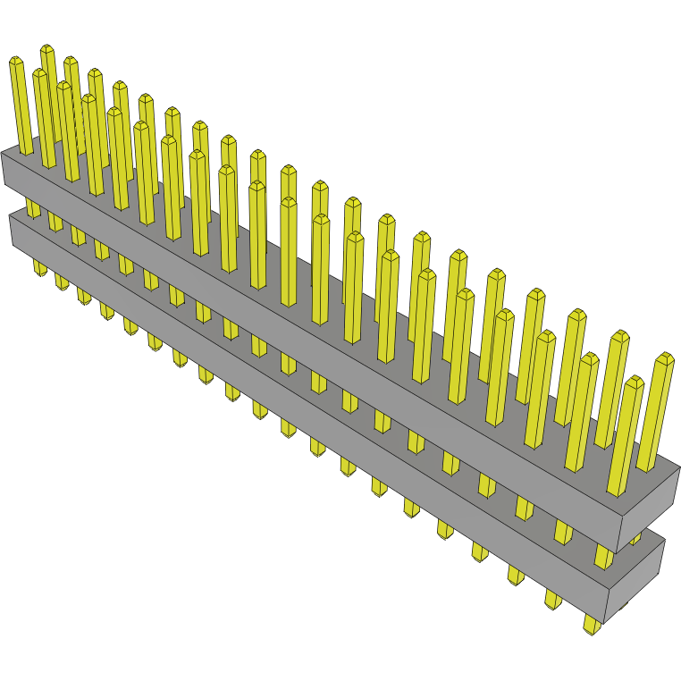 Samtec-TW-20-03-G-D-235-080 Steckverbinderleisten und Leiterplattenbuchsen Conn Board Stacker HDR 40 POS 2mm Solder ST Top Entry Thru-Hole Bulk