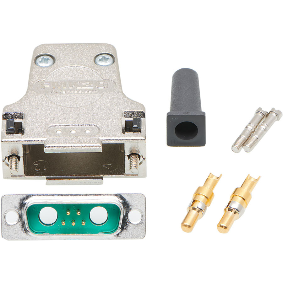 Molex-1731140993 Conector D-subminiatura Conn Combo D-Sub M 2Power/5Signal POS 1.42mm Solder Cup ST Cable Mount 5 Terminal 1 Port FCT Products Bag