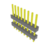 Conn Board Stacker HDR 8 POS 2.54mm Solder ST Top Entry Thru-Hole Bulk