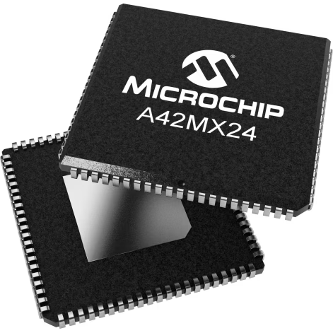 Microchip Technology-A42MX24-1PLG84I Field Programmable Gate Arrays - FPGAs FPGA 42MXFamily 36KGates 912Cells 3.3V/5V 84-Pin PLCC Tube