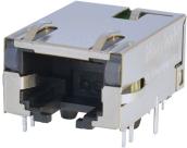 Bel Fuse-L836-121T-KD Steckverbinder, Telefon und Telekommunikation Conn RJ-45 F 8 POS 1.02mm Solder RA Thru-Hole 17 Terminal 1 Port Tray