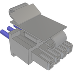 Cable Assembly 0.254m Power 4 POS SKT Crimp 20AWG