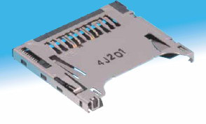 Hirose Electric-DM2B-DSFW-PEJ-S Connector Memory Card Conn Mini SD Card SKT 11 POS 1.3mm Solder RA SMD 0.5A Reel