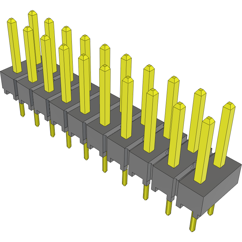 Samtec-TSW-110-26-S-D Steckverbinderleisten und Leiterplattenbuchsen Conn Unshrouded Header HDR 20 POS 2.54mm Solder ST Top Entry Thru-Hole Bulk