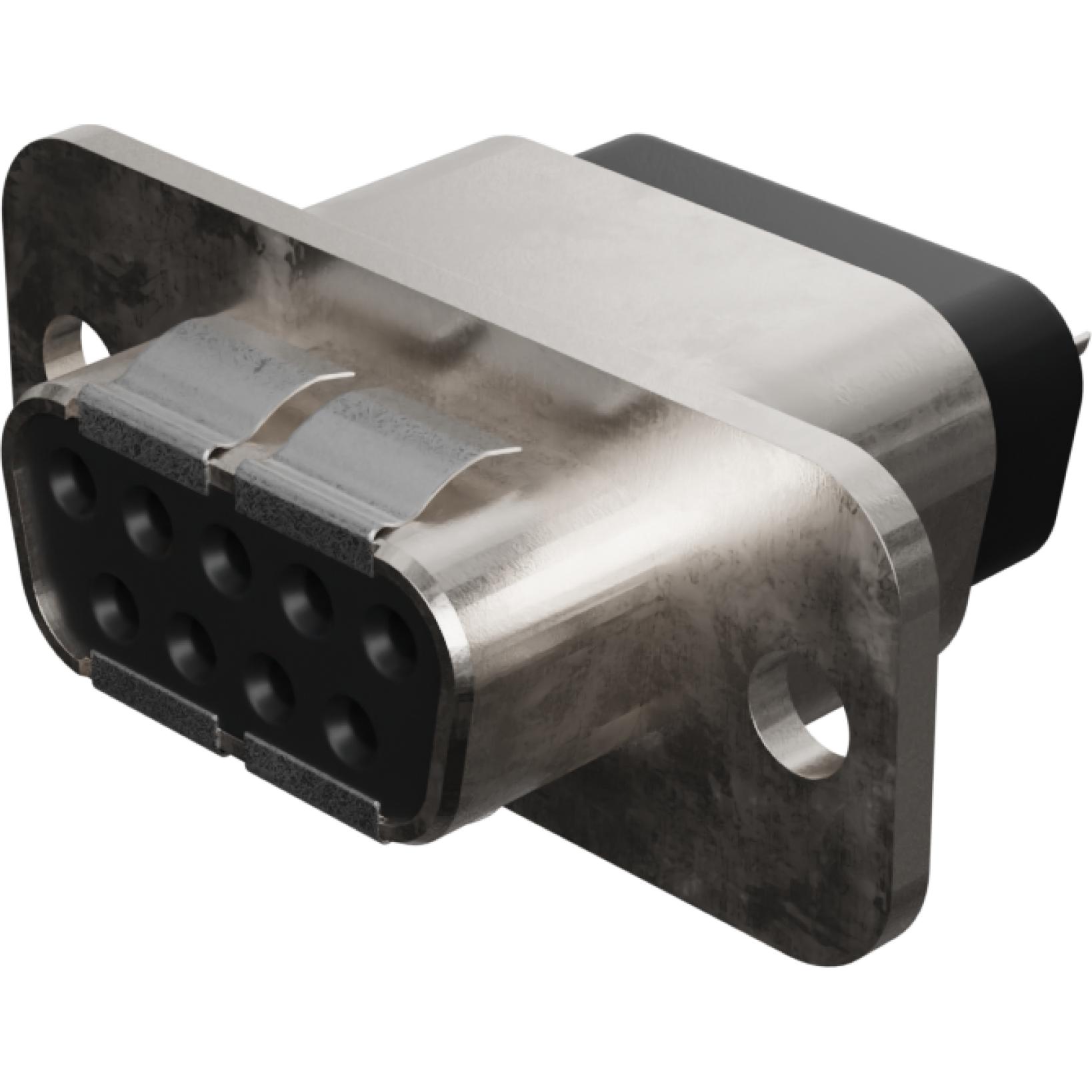 Molex-0732843041 Connector D-Subminiature Conn D-Sub F 9 POS 1.38mm Solder Cup ST Cable Mount 9 Terminal 1 Port Tray