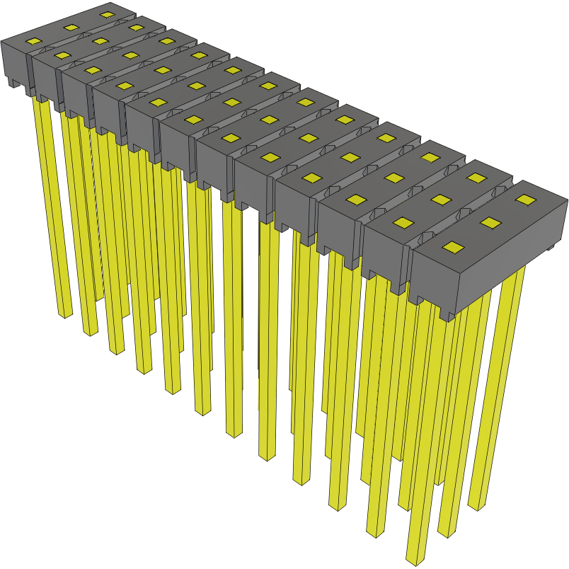 Samtec-MTSW-112-09-G-T-000 Steckverbinderleisten und Leiterplattenbuchsen Conn Unshrouded Header HDR 36 POS 2.54mm Solder ST Thru-Hole Bulk