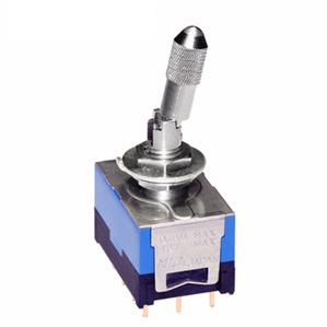 NKK Switches-D22042LP Interruttore a levetta Switch Toggle ON None ON 4PDT Locking Lever PC Pins 0.1A 48VAC 48VDC 0.4VA PC Mount with Threads