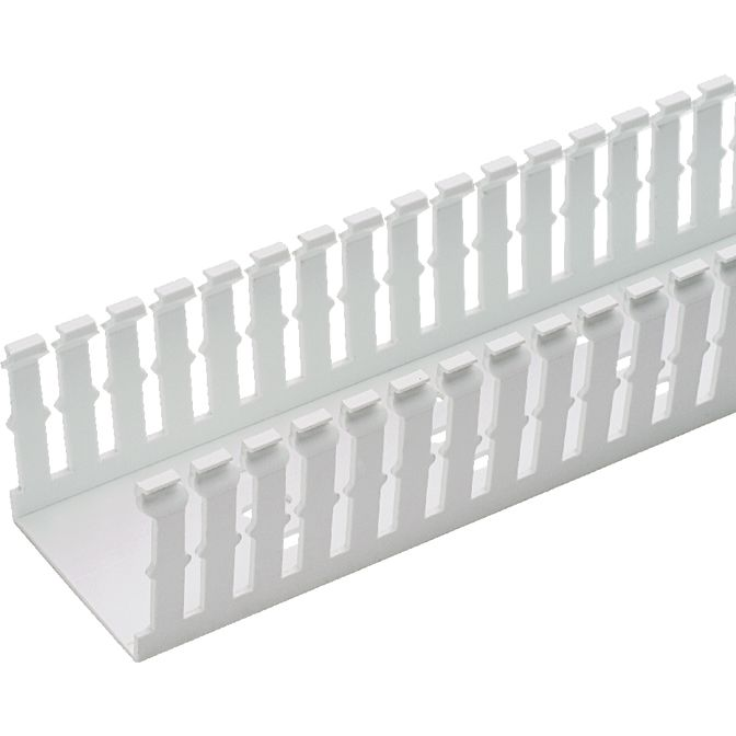 Panduit-F3X2WH6 Verdrahtungskanäle Wiring Ducts Slotted Rectangular Screw Polyvinyl Chloride White