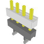 Conn Board Stacker HDR 4 POS 2.54mm Solder ST Top Entry SMD Layer