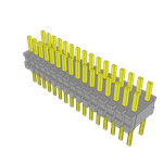 Conn Unshrouded Header HDR 32 POS 1.27mm Solder ST Top Entry Thru-Hole Tube