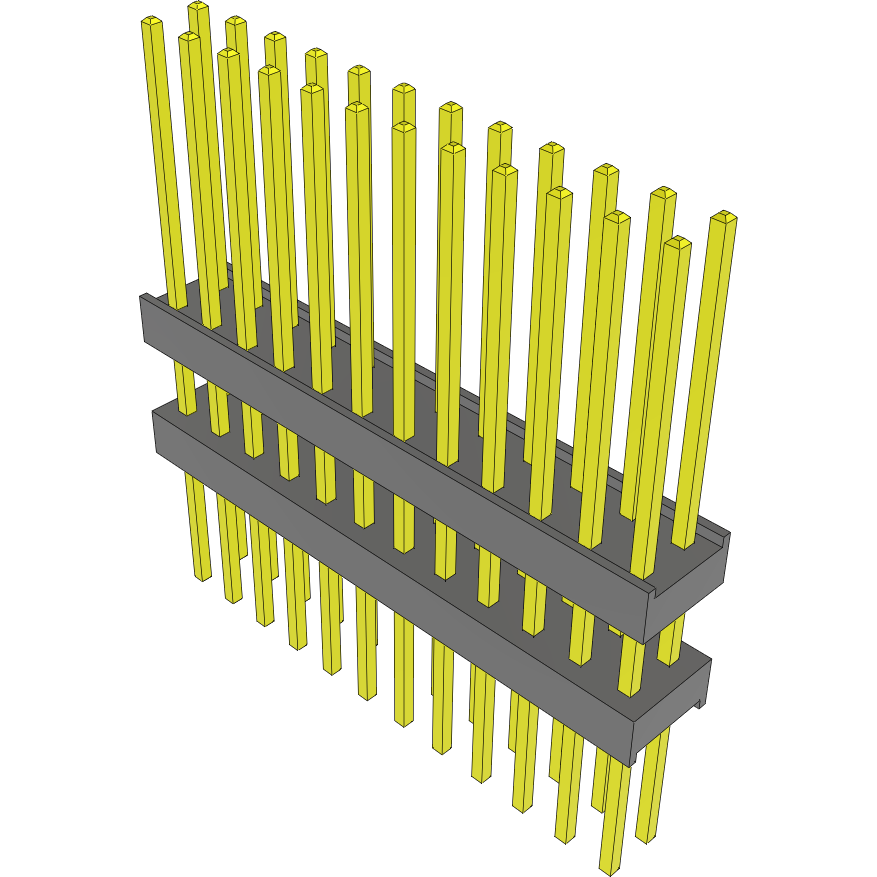 Samtec-EW-12-13-G-D-360 Steckverbinderleisten und Leiterplattenbuchsen Conn Board Stacker HDR 24 POS 2.54mm Solder ST Top Entry Thru-Hole Bulk