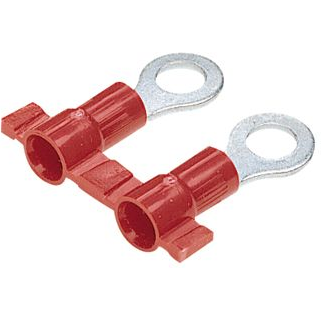 Panduit-PV18-10RB-3K Connector Terminals Ring Tongue Terminal 18-22AWG Copper Red 21.8mm Tin T/R