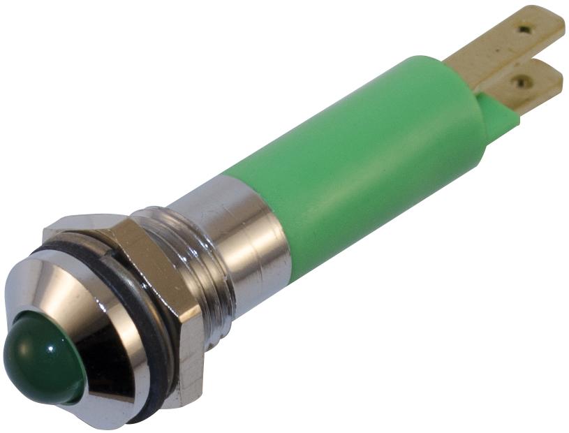 Wamco, Inc-WL-19040351 Panel Mount Indicators LED Panel Mount Indicator Uni-Color Green 40mcd 2-Pin