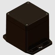 Serpac Electronic Enclosures-RBF33P06B28B Black Polycarbonate Flange Mount Watertight Electronic Enclosure <h4><strong>CALIFORNIA PROPOSITION</strong> ⚠️<strong>65 WARNING</strong>⚠️</h4>