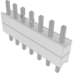 Conn Board Stacker HDR 7 POS 2.54mm Solder ST Top Entry Thru-Hole Bulk