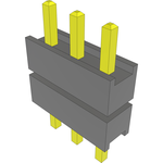 Conn Board Stacker HDR 3 POS 2.54mm Solder ST Top Entry Thru-Hole Bulk