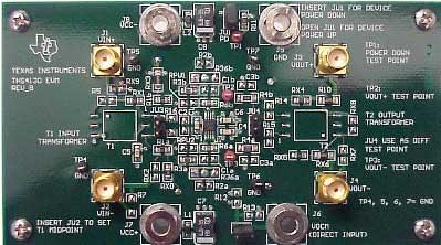 Texas Instruments-THS4130EVM Integrierte Verstärkerschaltung, Entwicklungsplatinen und -kits THS4130 Special Purpose Amplifier Evaluation Board