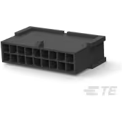 TE Connectivity-1-794616-8 Connector Discrete Wire Housing Conn Housing PL 18 POS 3mm Crimp ST Cable Mount Black Tray