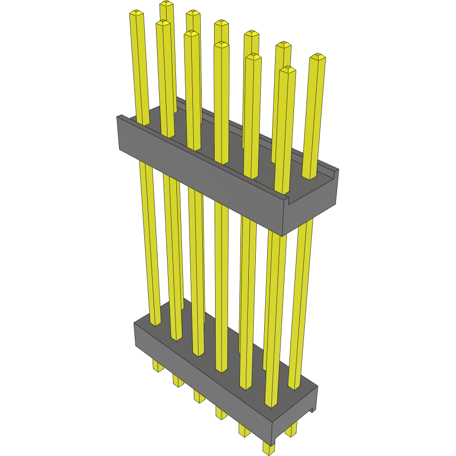 Samtec-DW-06-13-T-D-830 Steckverbinderleisten und Leiterplattenbuchsen Conn Board Stacker HDR 12 POS 2.54mm Solder ST Top Entry Thru-Hole Bulk