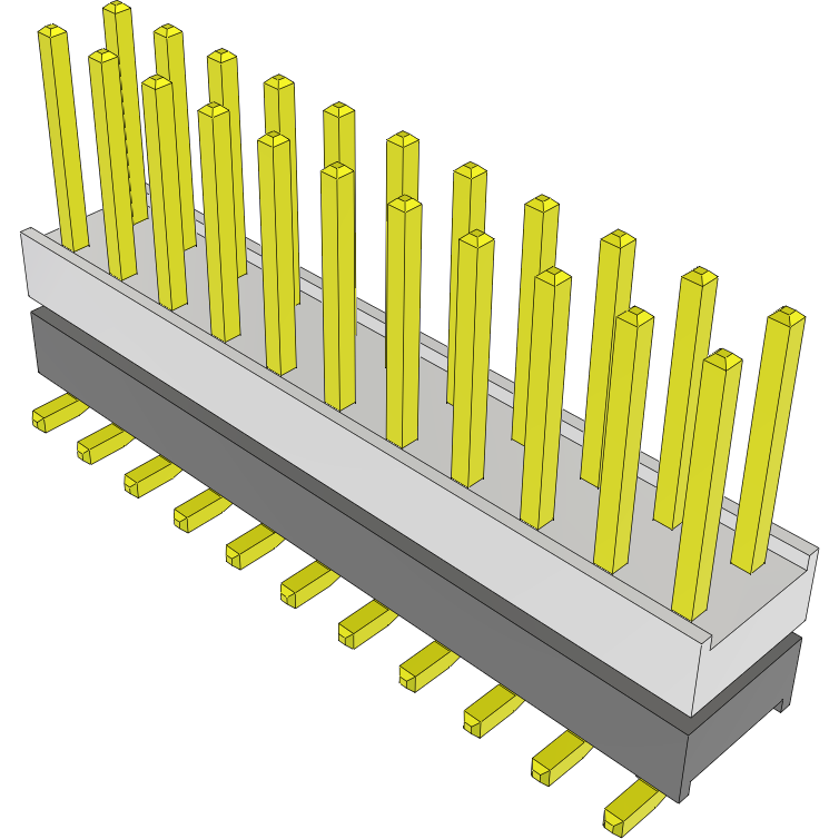 Samtec-HW-11-15-G-D-275-SM-A Steckverbinderleisten und Leiterplattenbuchsen Conn Board Stacker HDR 22 POS 2.54mm Solder ST Top Entry SMD Tube