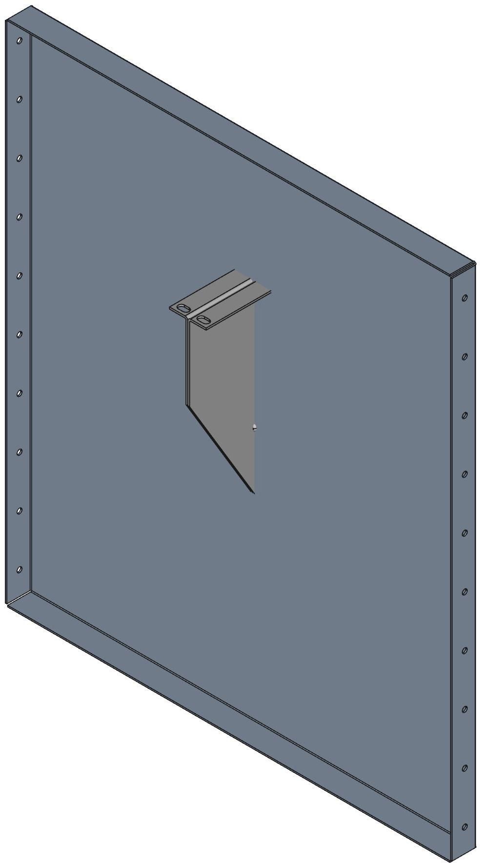 Hammond Manufacturing-DNRMA1920BK1 null Two Post Mounting Adjustable Shelf, Steel, Black, 508mm Product Depth, 133mm Product Height