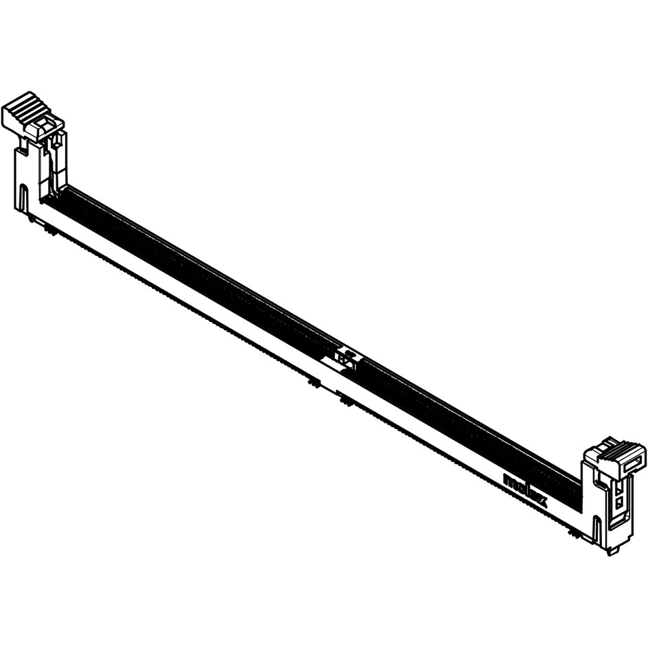 Molex-78730-2853 Steckverbinder, Buchsen Conn DDR4 DIMM Socket SKT 288 POS 0.85mm Solder ST SMD DDR4 DIMM Tray