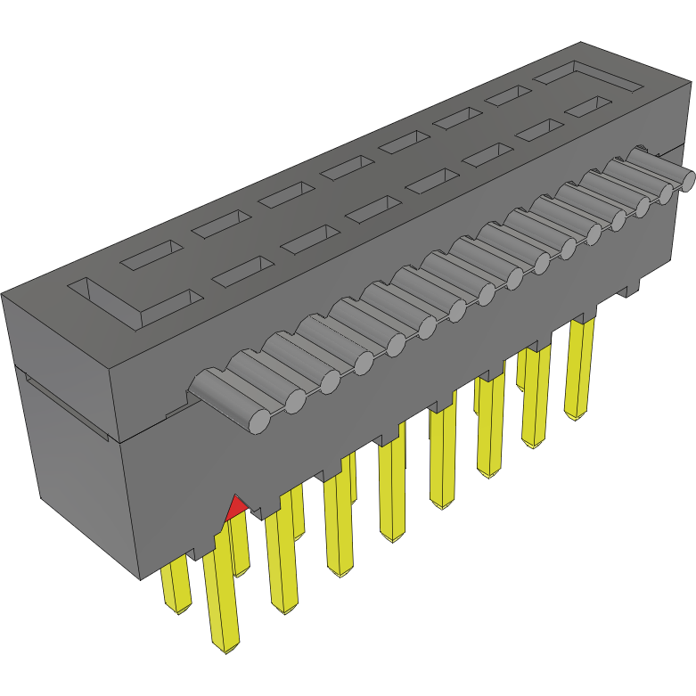 Samtec-HCMD-08-S-06.00-02-ST8 Assemblaggio cavo a nastro piatto Cable Assembly 0.15m 28AWG 2.54mm 16 POS IDC Connector M Cover