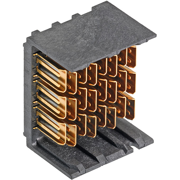 Molex-1713351808 Steckverbinder, Mutterplatine Conn Backplane HDR 48 POS 1.9mm Press Fit ST Thru-Hole Impel™ Tray