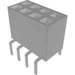 Conn Socket Strip SKT 8 POS 2.54mm Solder ST Top Entry Thru-Hole TIGER CLAW™ Layer