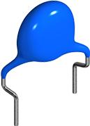 TDK-CD45SL2GA680JYNKA Kondensator, keramisch, einlagig Cap Ceramic Single Suppression Y1/X1 68pF 400VAC/440VAC SL 5% (9 X 7mm) Radial Disc 10mm 125°C Bulk