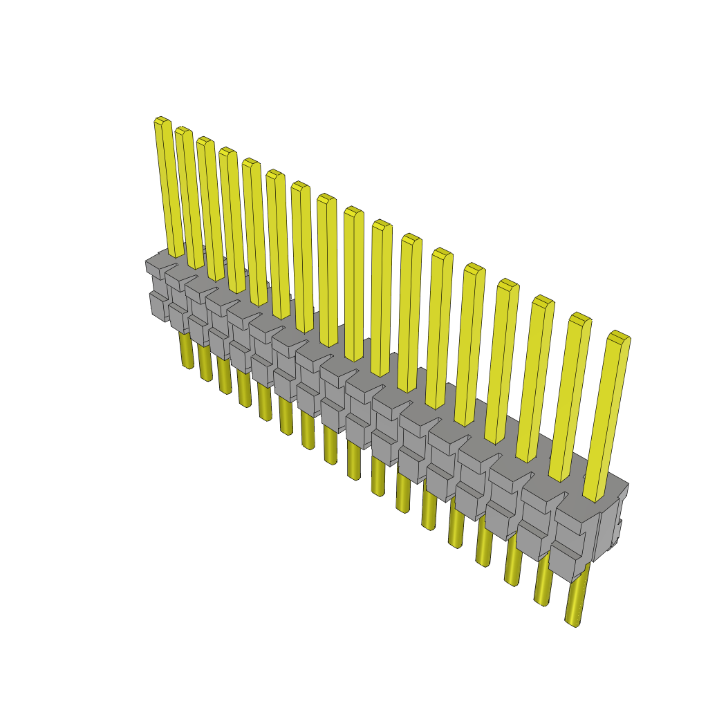 Samtec-TMS-117-01-G-S Connector Headers and PCB Receptacles Conn Unshrouded Header HDR 17 POS 1.27mm Solder ST Top Entry Thru-Hole Tube