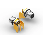 Conn M8 Circular SKT 3 POS Solder RA Thru-Hole 3 Terminal 1 Port