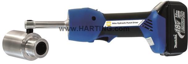 HARTING-09990000900 Sonstige Werkzeuge Battery Hydraulic Punch Driver, To Produce Panel Cut Outs For Connectors, Punching Pressure: 60 Kn