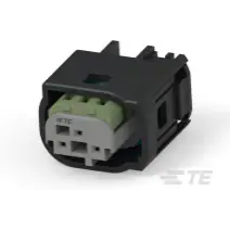 TE Connectivity-2-967642-1 Connector Discrete Wire Housing Conn Housing RCP 3 POS Crimp ST Cable Mount Gray Bag