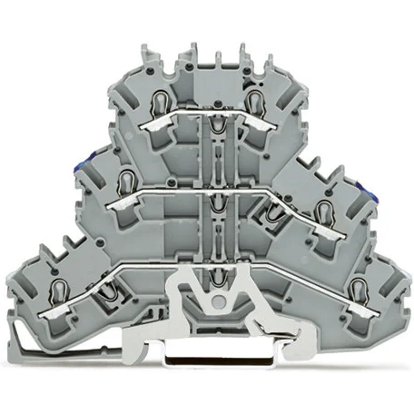 WAGO-2002-3218 Steckverbinder, Klemmenblöcke Conn Terminal Block 6 POS Push-In Cage Clamp DIN Rail 20A Box