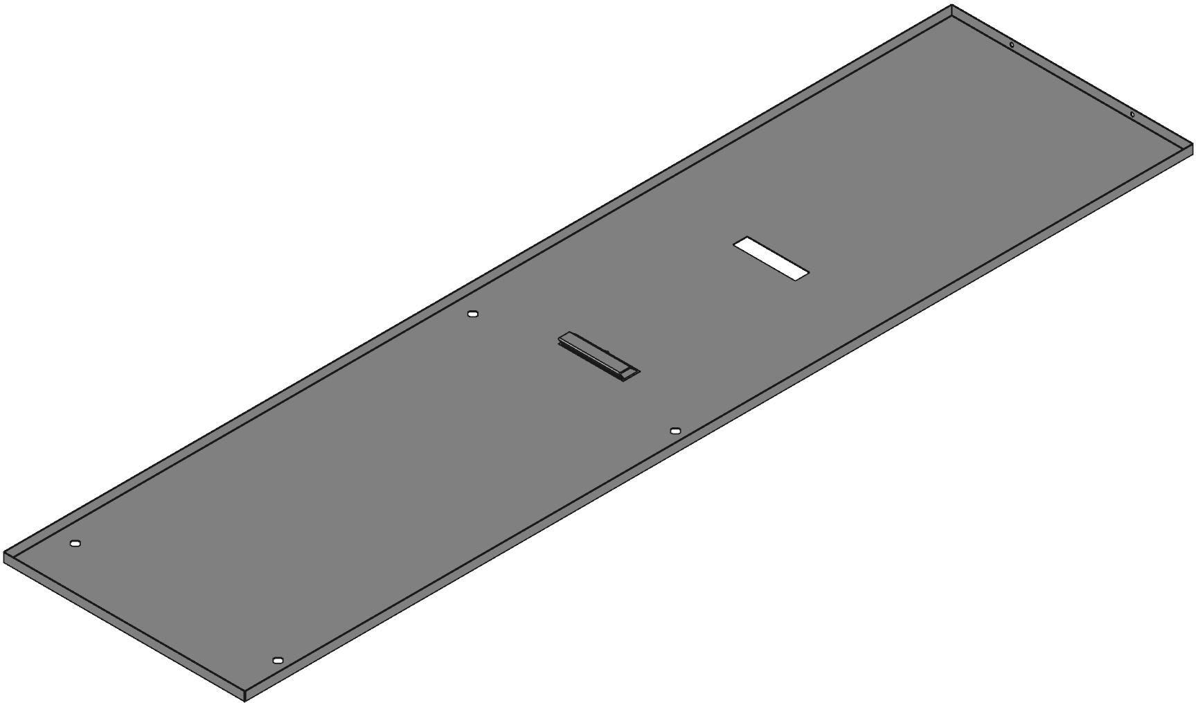 Hammond Manufacturing-CSP7823BK1 null Side Panel, Steel, Black, 20.06 In Length, 78.69 In Width, 0.81 In Height