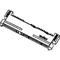 Molex-470184001 Connector SCSI Conn SATA RCP 22 POS 1.27mm Solder RA SMD 22 Terminal 1 Port Serial ATA T/R