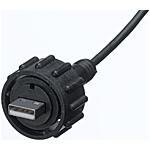 Cable Assembly USB 2m Sealed Circular USB Type B to Pigtail 4 POS PL