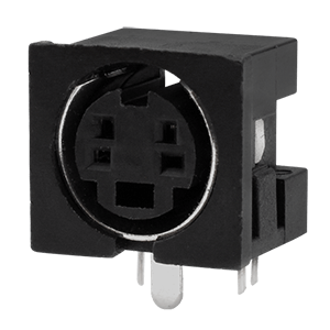 Same Sky (formerly CUI Devices)-MD-40S Conector circular Conn Circular DIN SKT 4 POS Solder RA Thru-Hole 4 Terminal 1 Port