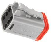 Molex-93445-4202 Connector Discrete Wire Housing Conn Housing PL 6 POS Crimp ST Cable Mount Gray Bag