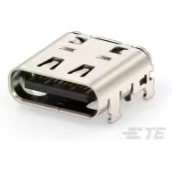 TE Connectivity-2385692-1 Connector USB Conn USB 4.0 RCP 24 POS 0.25mm Solder RA SMD 24 Terminal 1 Port T/R