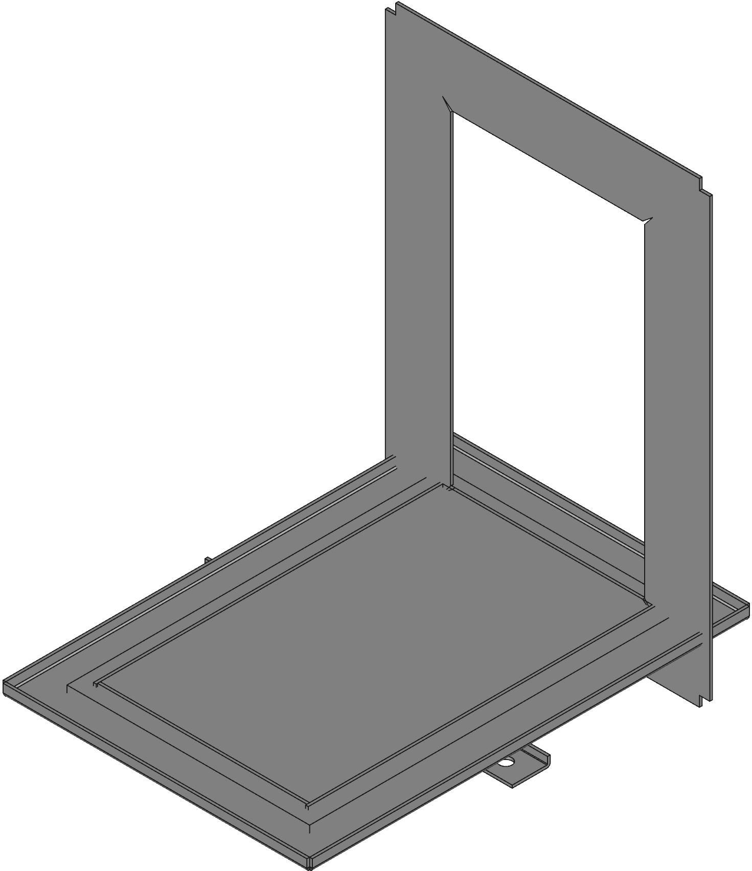 Hammond Manufacturing-1481WN4SS0905 null Gray Stainless Steel Window Kits, 229mm Product Length, 140mm Product Depth
