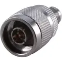 HUBER+SUHNER-22542427 Raccordement FR Conn Type N-TNC Adapter 0Hz to 11GHz 50Ohm ST PL/F Gold Over Nickel Single